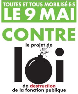Mobilisation contre le projet de loi de destruction du Service Public – 9 mai à 10h sur le Vieux-Port