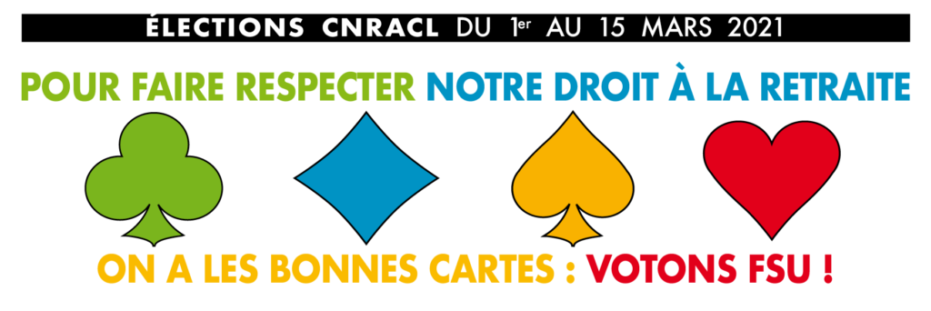 Elections CNRACL du 1er au 15 mars 2021: la FSU présente !