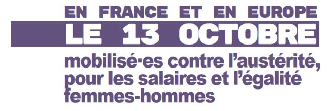 Le vendredi 13 octobre : La fonction publique mobilisée contre l’austérité, pour les salaires et l’égalité professionnelle femmes-hommes