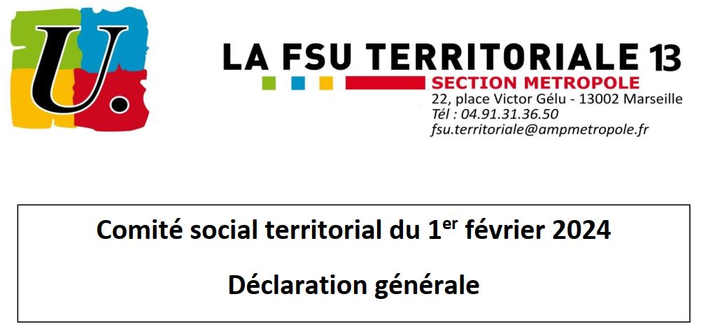 CST extraordinaire du 1/02/2024 : déclaration et compte rendu