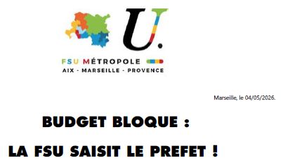 Budget bloqué : la FSU saisit le préfet !