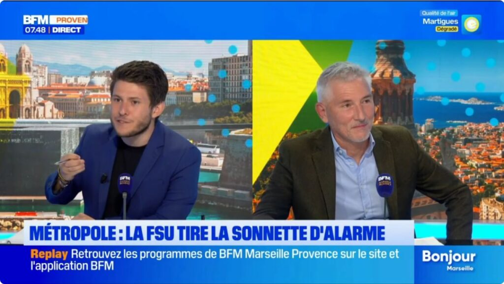 Métropole : la FSU tire la sonnette d&rsquo;alarme – Interview de Serge Tavano, secrétaire général – 09/06/2026